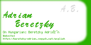 adrian beretzky business card